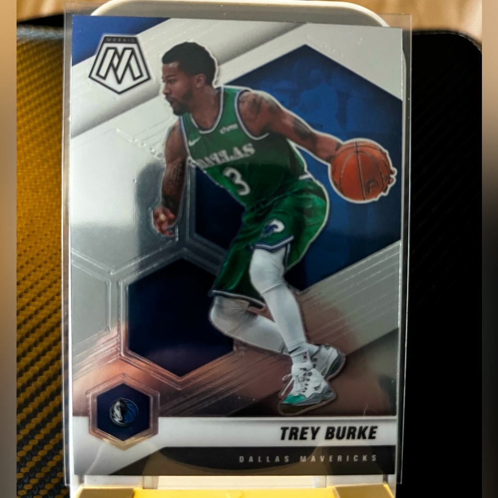 TREY BURKE 2020-21 PANINI MOSAIC NBA TRADING CARD #110 DALLAS MAVERICKS